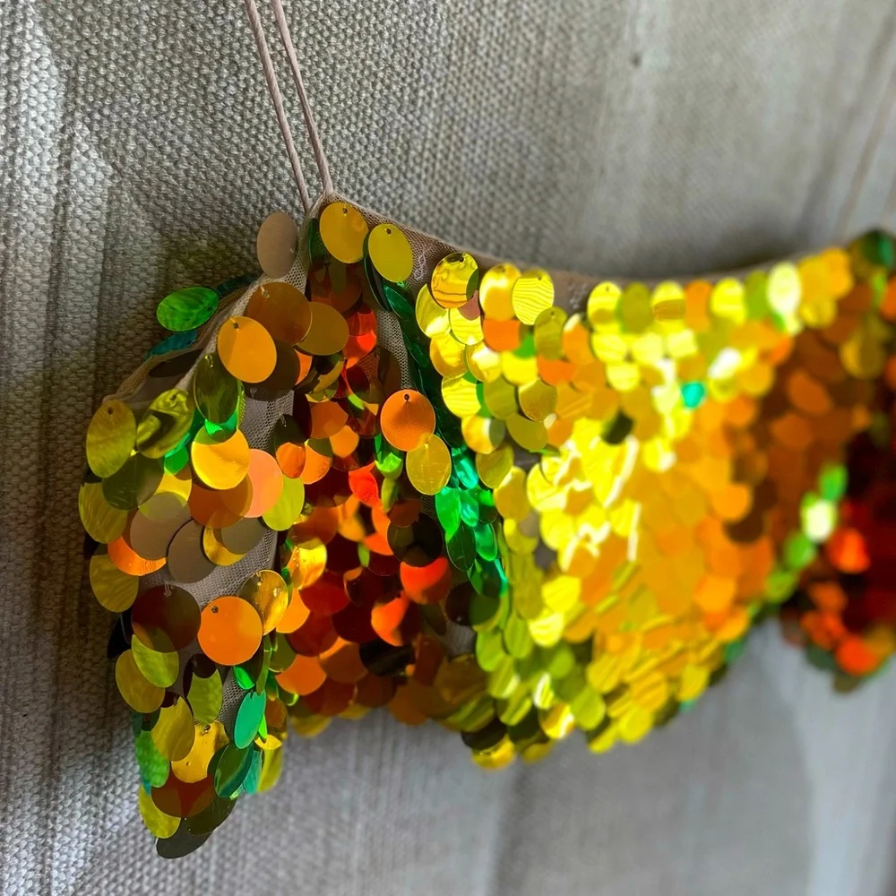 Zara Sequin Crop Top - Picture 2 of 8